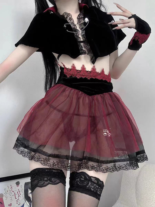 Little Witch*Cosplay Lace Suit A41148
