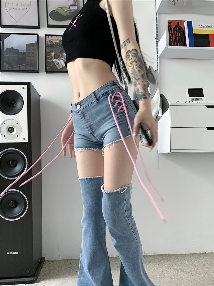 Sweet cool hot girl jeans A40739