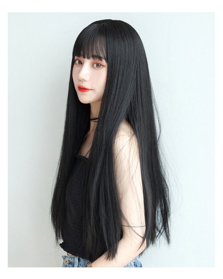 Simple girl natural wig A20480