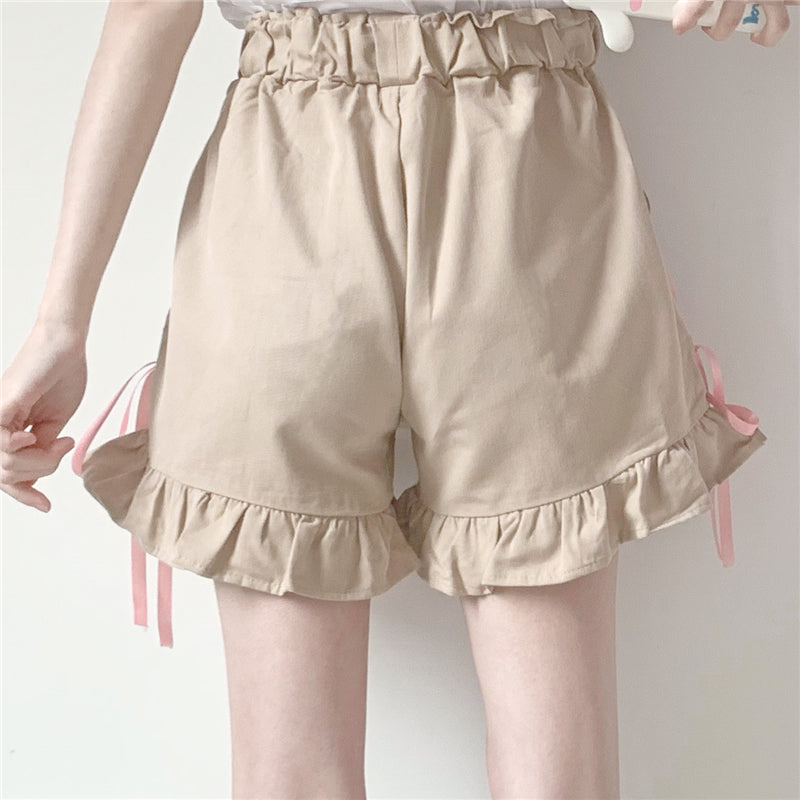 Cute butterfly embroidery shorts A20570