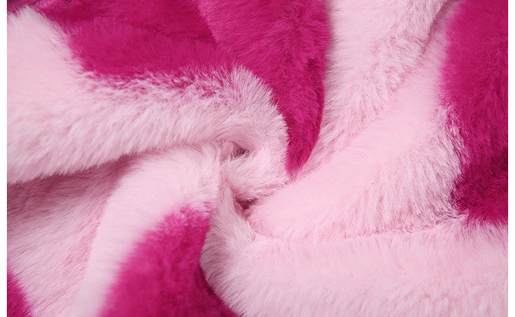Pink sweetheart girl plush jacket A30387