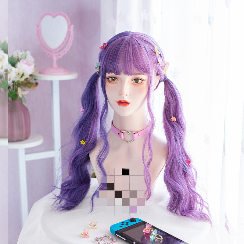Video game goddess pink purple wig A30316