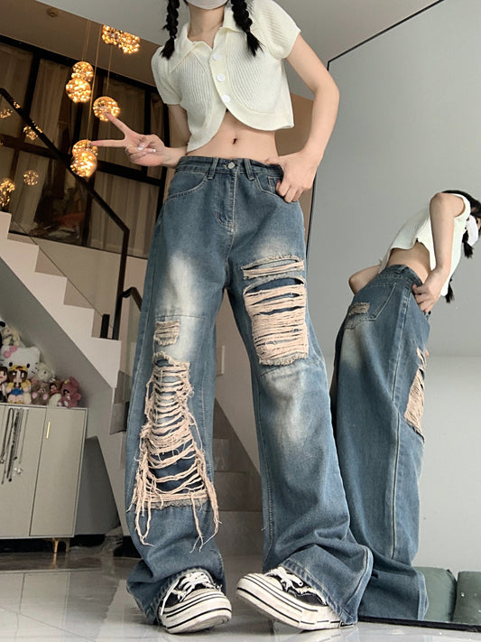 Hip Hop Ripped Jeans A40835