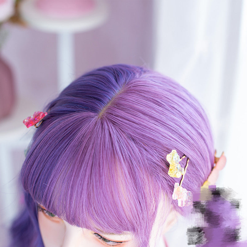 Video game goddess pink purple wig A30316