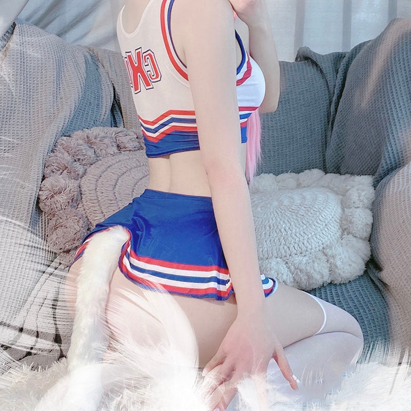 Soccer baby cheerleader uniform temptation suit A20336