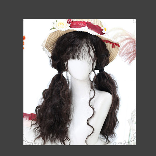 Little witch sheep curly wig A10871