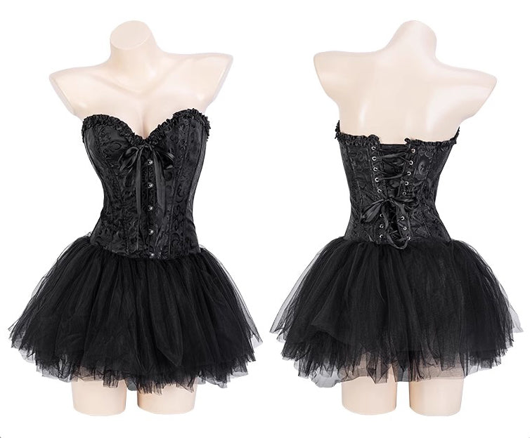 Lace corset suit A41091