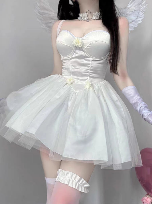 Pure Angel ballet style suspender dress A41144