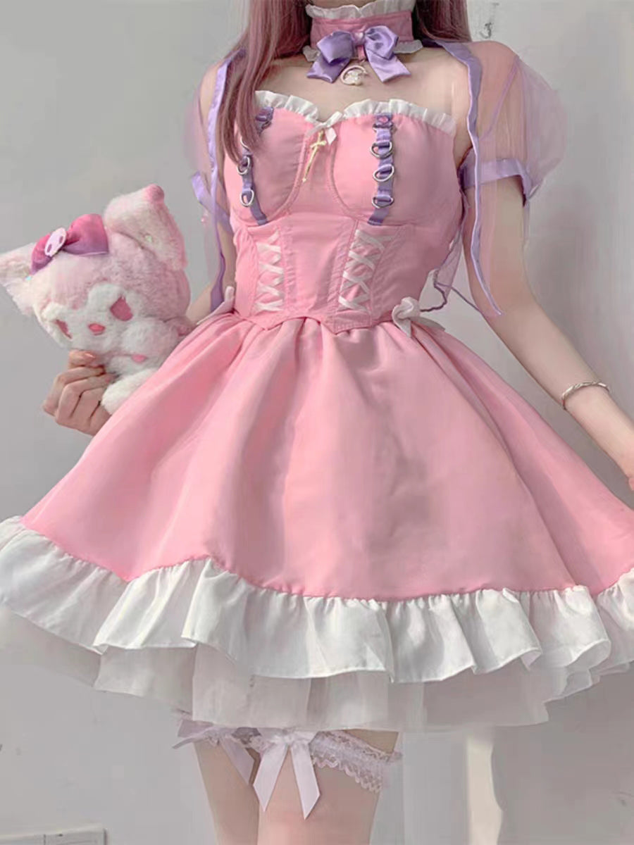 lolita cute COS anime dress A41147
