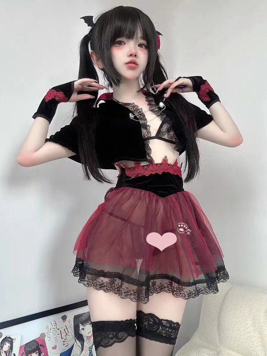Little Witch*Cosplay Lace Suit A41148