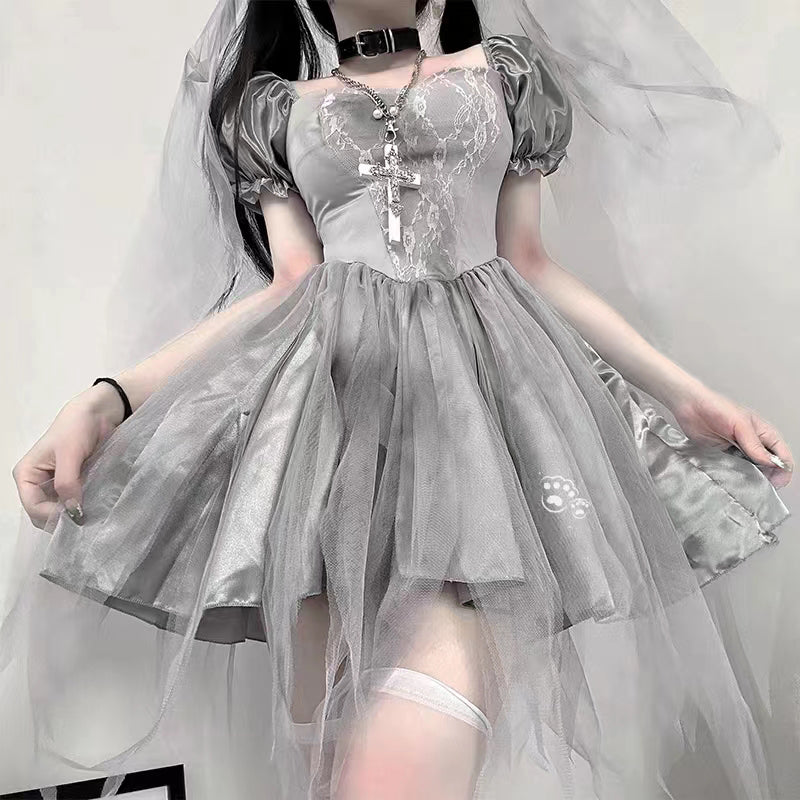 Ghost Bride cosplay dress A41150