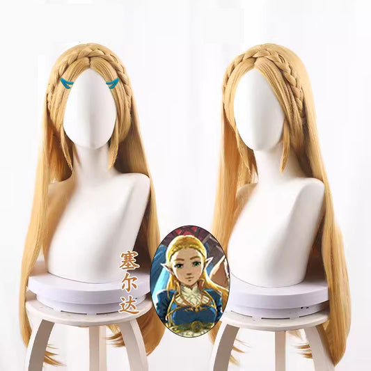 The Legend of Zelda golden cos wig A41164
