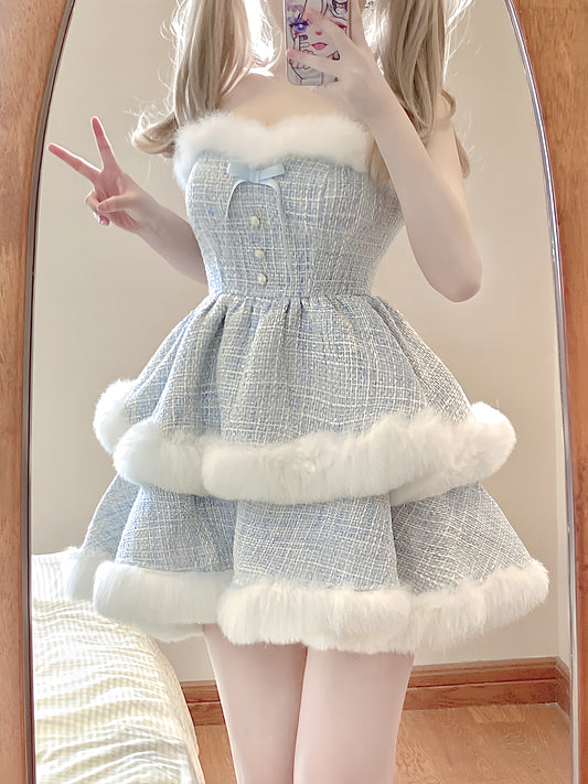 Socialite's Sweet Puffy Dress A41166