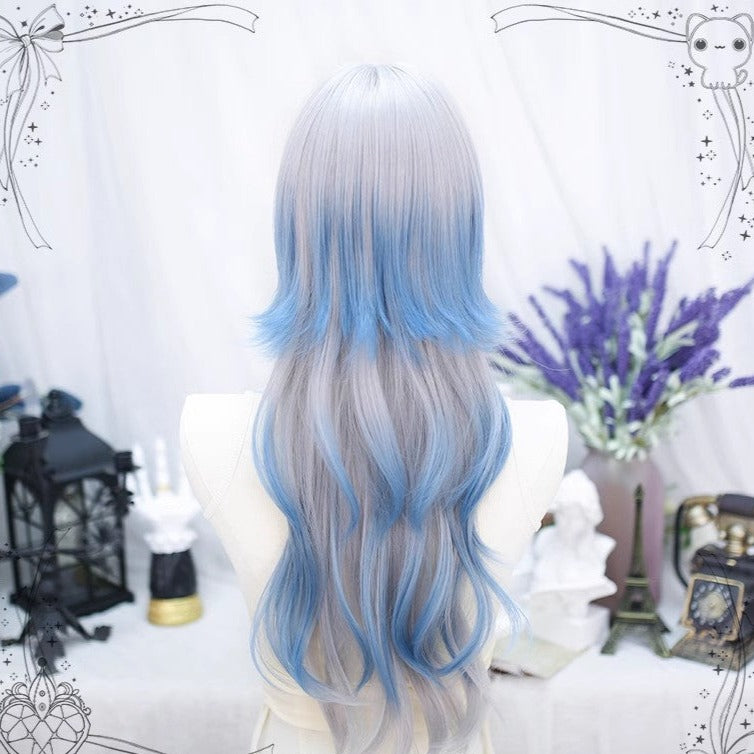 Lolita "blues" long curly hair A41235