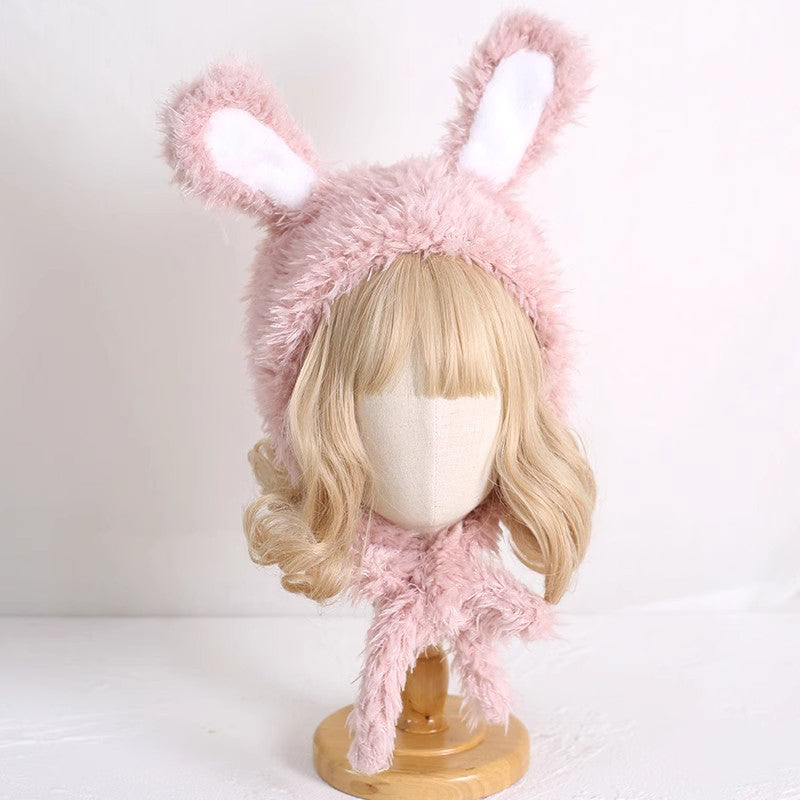 Rabbit ears cute ear protection hat warm hat A41330