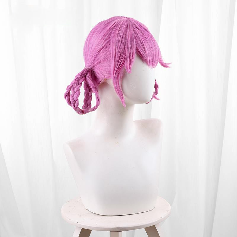 Identity V Cheerleader Fluorescent Pink Purple Cosplay Wig AP168
