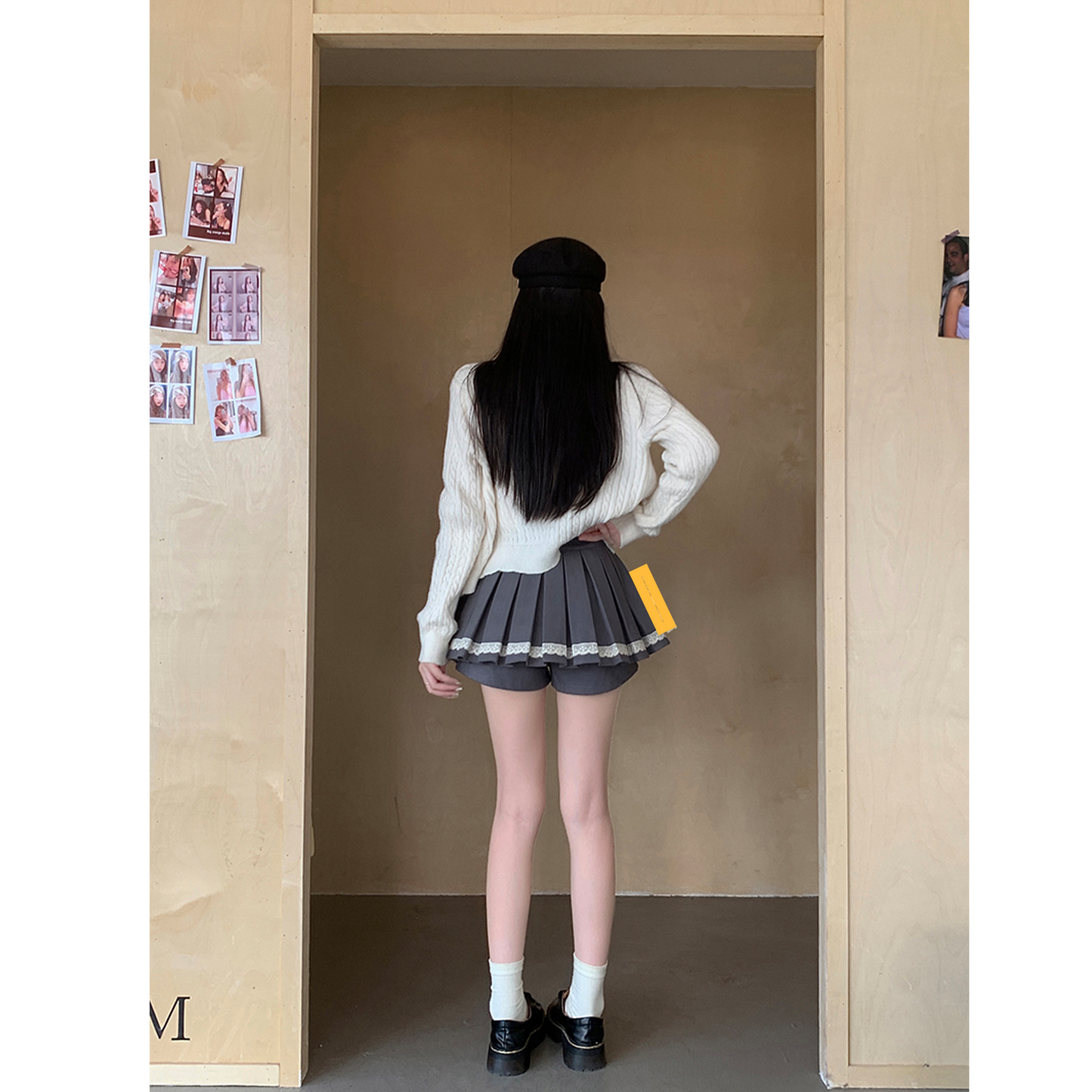 Studying in France~College style skirt AP202