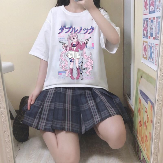 Bestie Couple Cute Esports Girl JK T-Shirt AP269