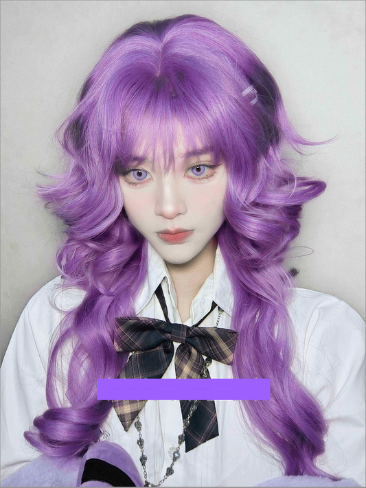 "Night Flying Star" purple lolita palace long curly hair AP288