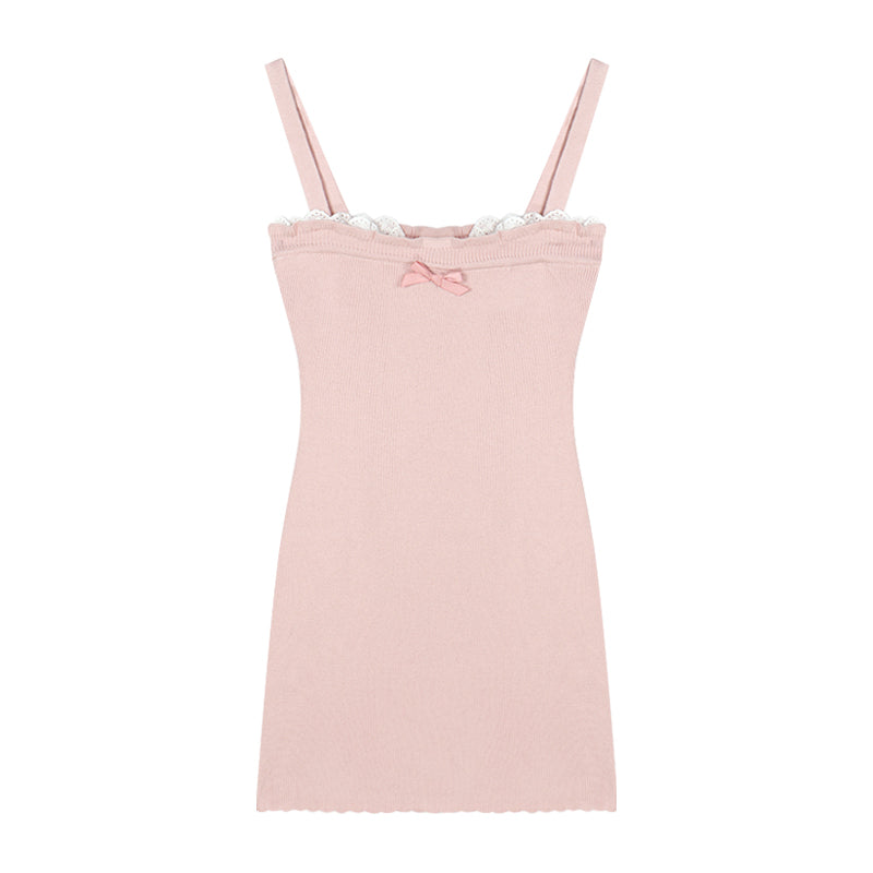 Pink suspender dress A41061