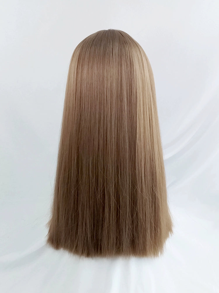 Flax y2k long straight hair AP212