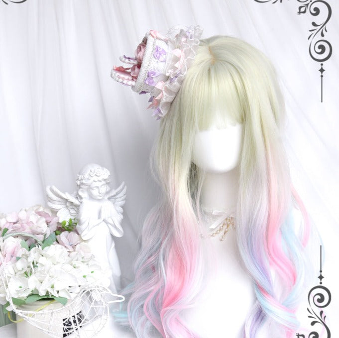 Aurora Rainbow Fantasy Pink Blue Purple Wig A40927