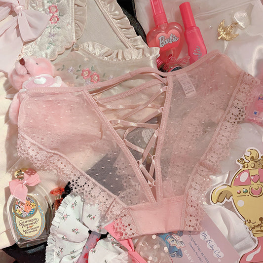 Barbie pink lace panties A41315