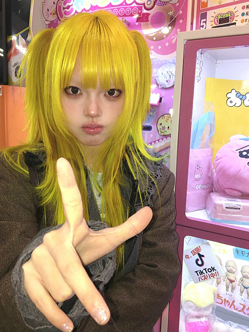 Lemon yellow lolita jk wig AP225
