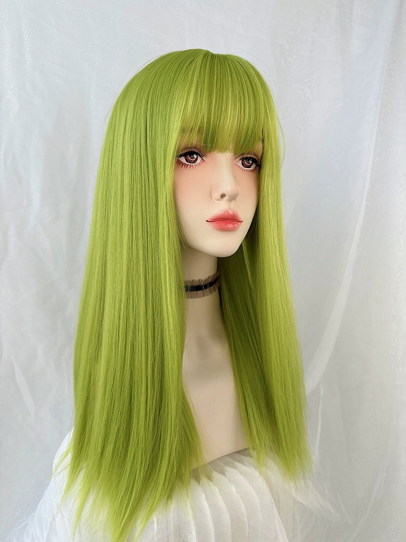 Fluorescent green wig AP315