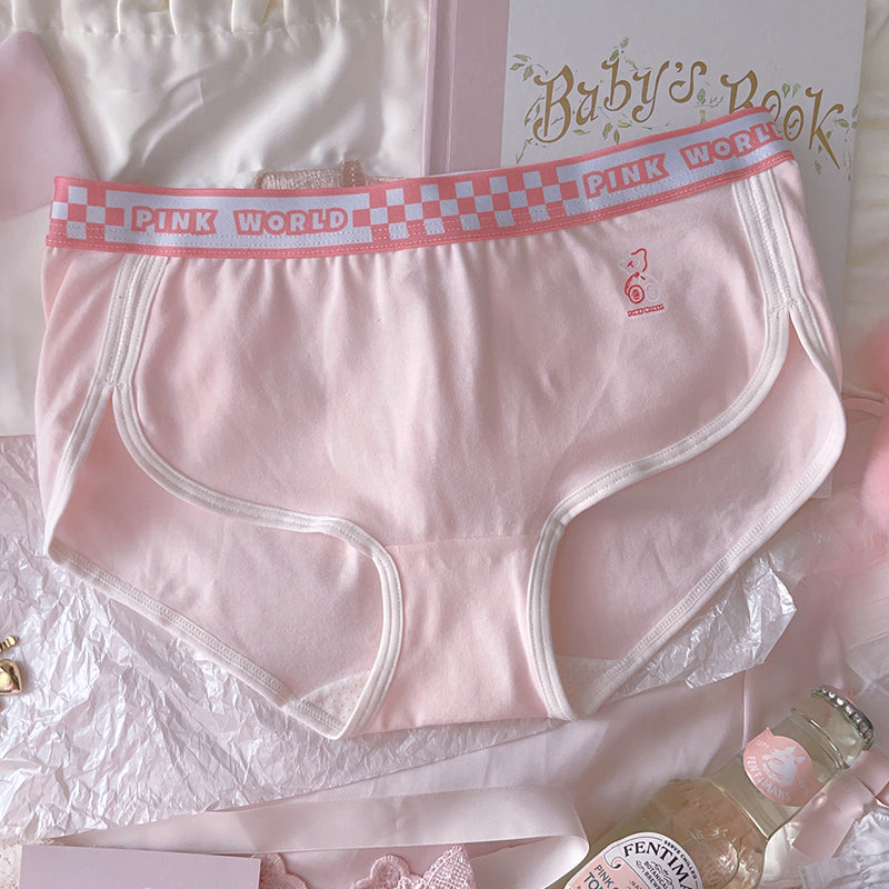 Cute pink sports briefs A40667