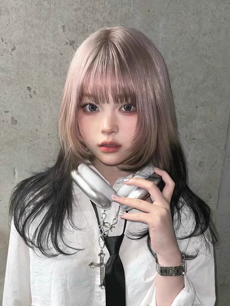 Shibuya Hottie Purple Gray Gradient Wig AP317