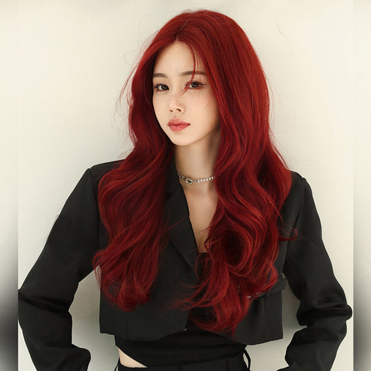 Aquaman Mela Plum Red Lace Wig A40854