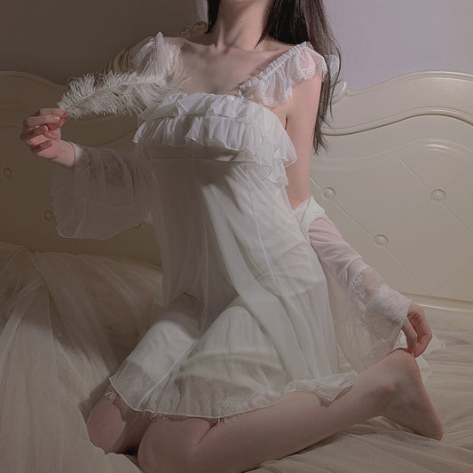 Sweet mesh fairy suspender nightgown AP183