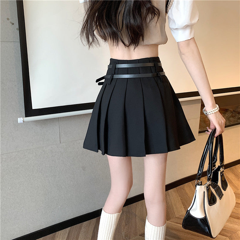 High Waist Fashionable Pleated Skirt A40793