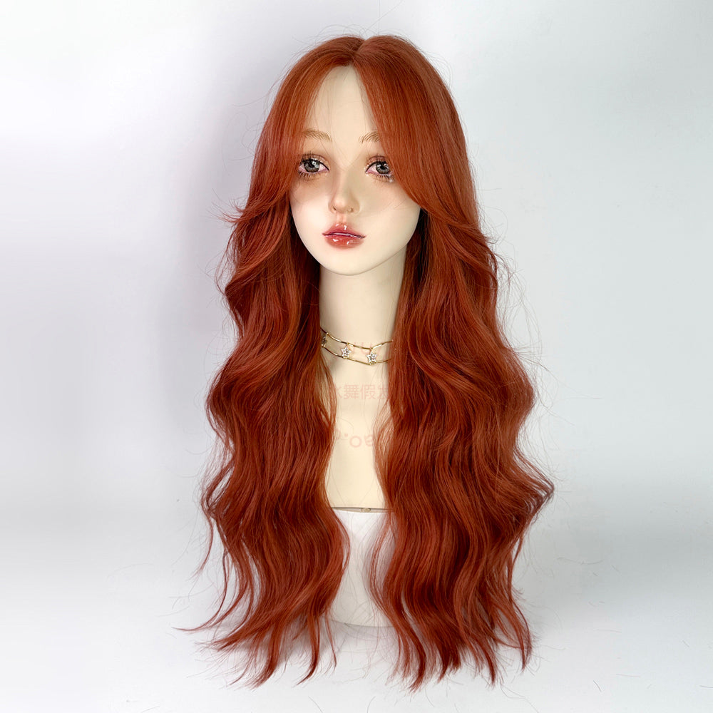 lolita big wavy orange wig AP107