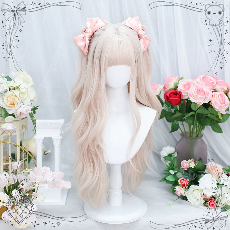 "Soft" pink Lolita long curly hair AP291