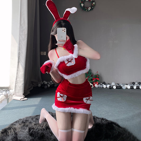 cosplay Christmas bunny girl set A41293