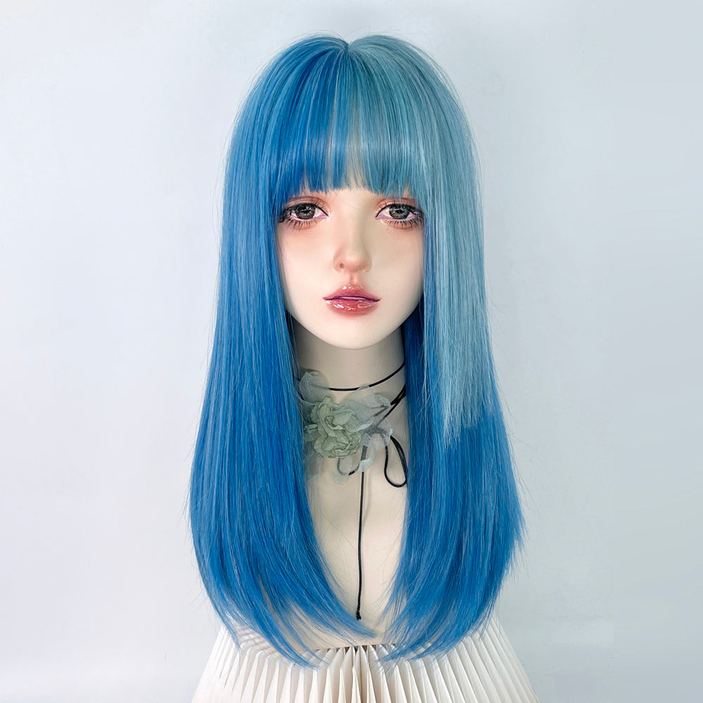 Dopamine Blue Highlighter Wig A40780