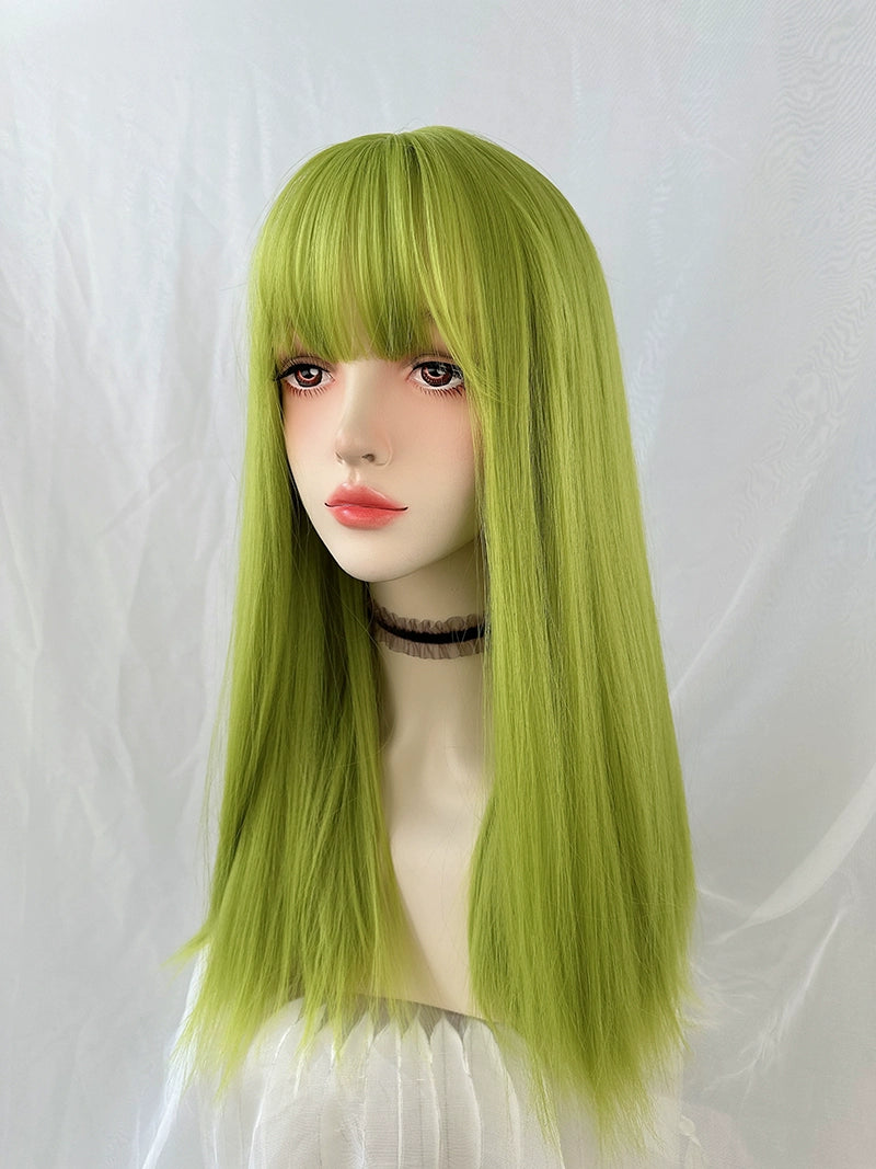 Fluorescent green wig AP315