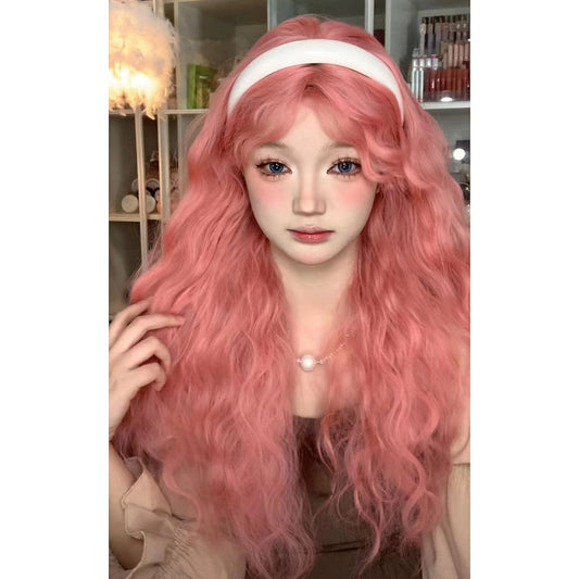 Sweetheart Pink Lolita Wool Curl Wig A40925