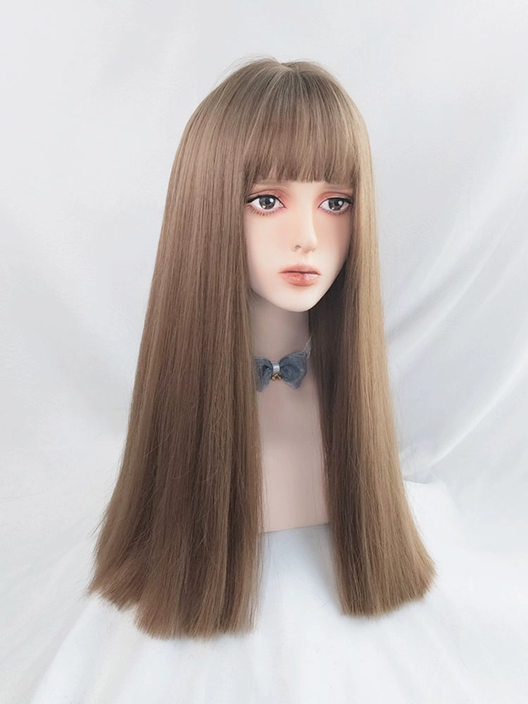 Flax y2k long straight hair AP212