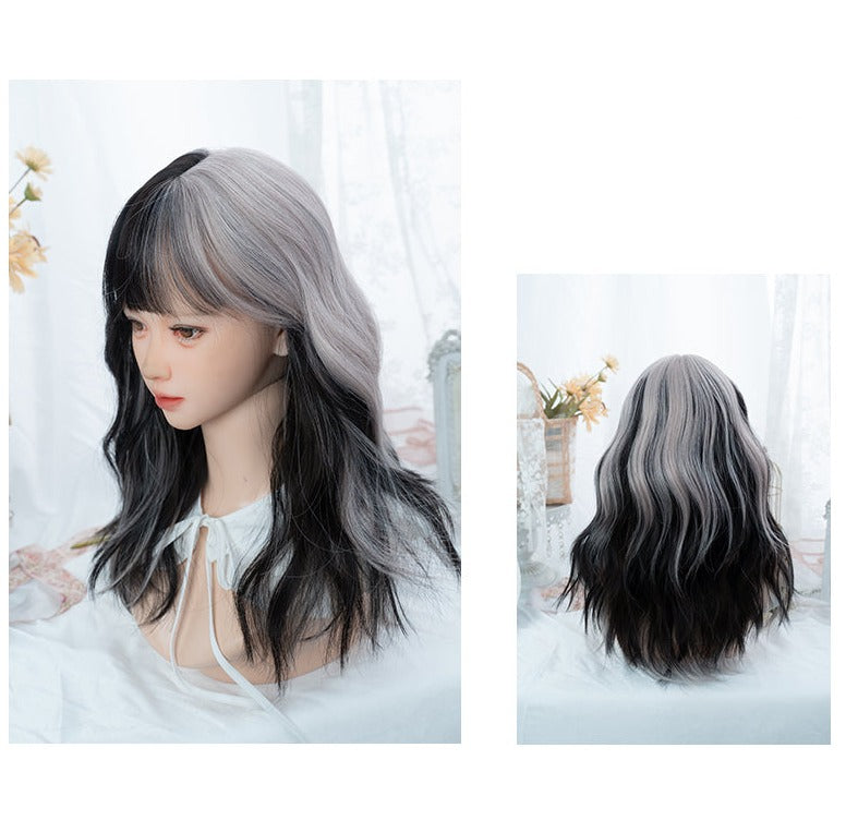 Water pattern curly wig A40704