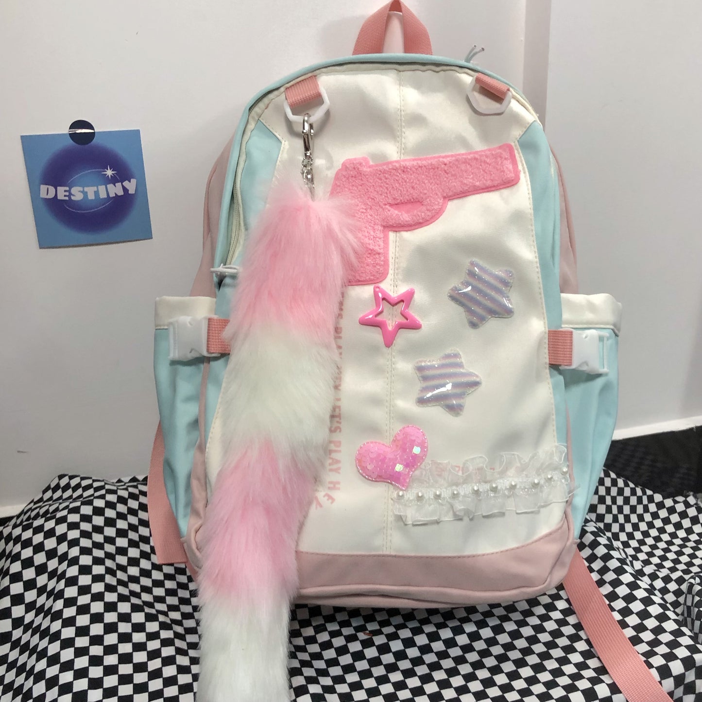 Hot Girl Foxtail Backpack A40930