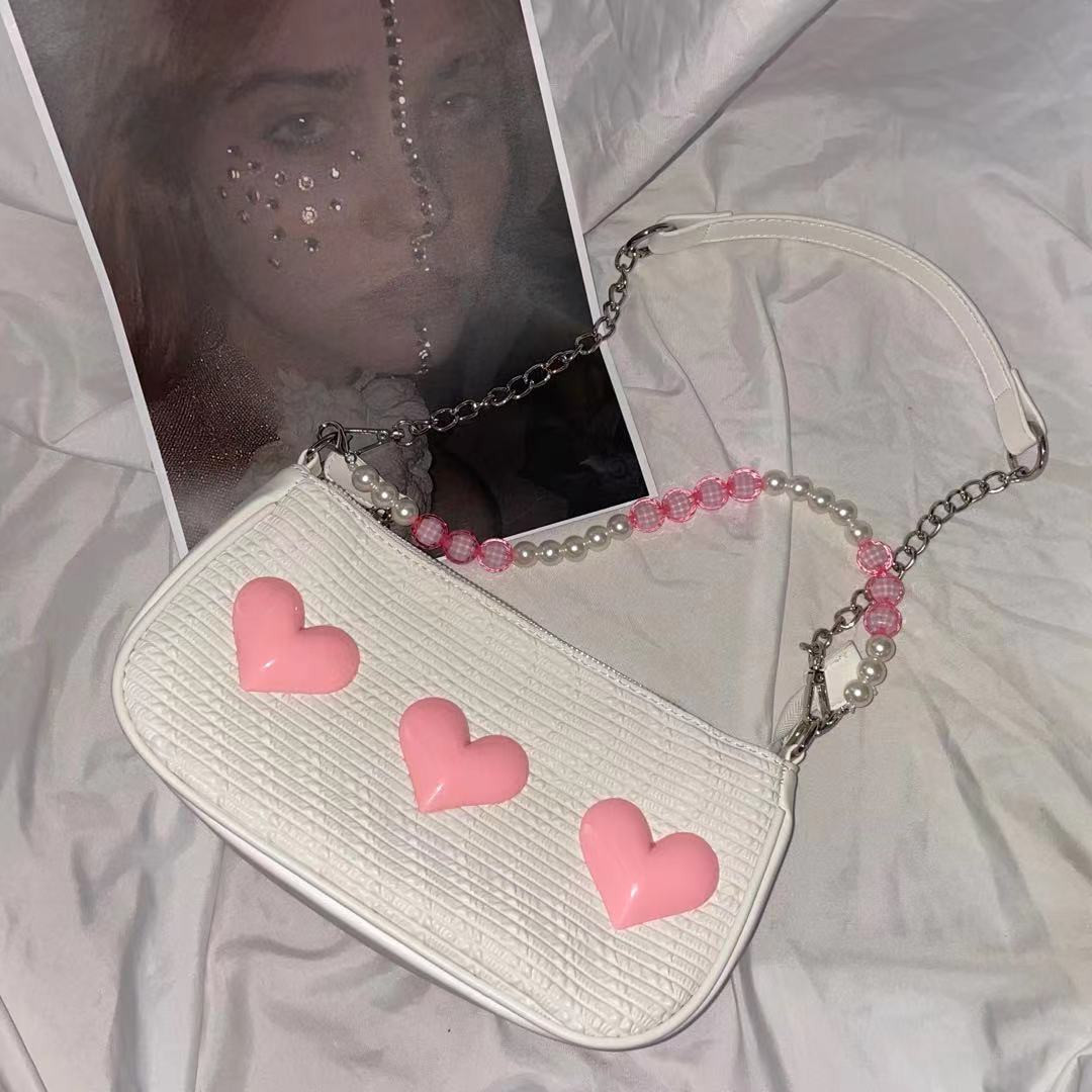 Y2K Millennial Hot Girl Pink Love Bag A41279