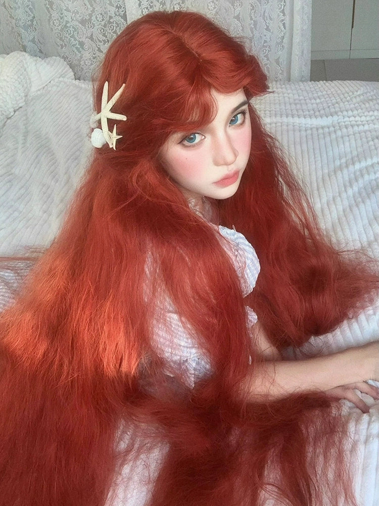Mermaid lolita forest style corn permed long curly hair AP131