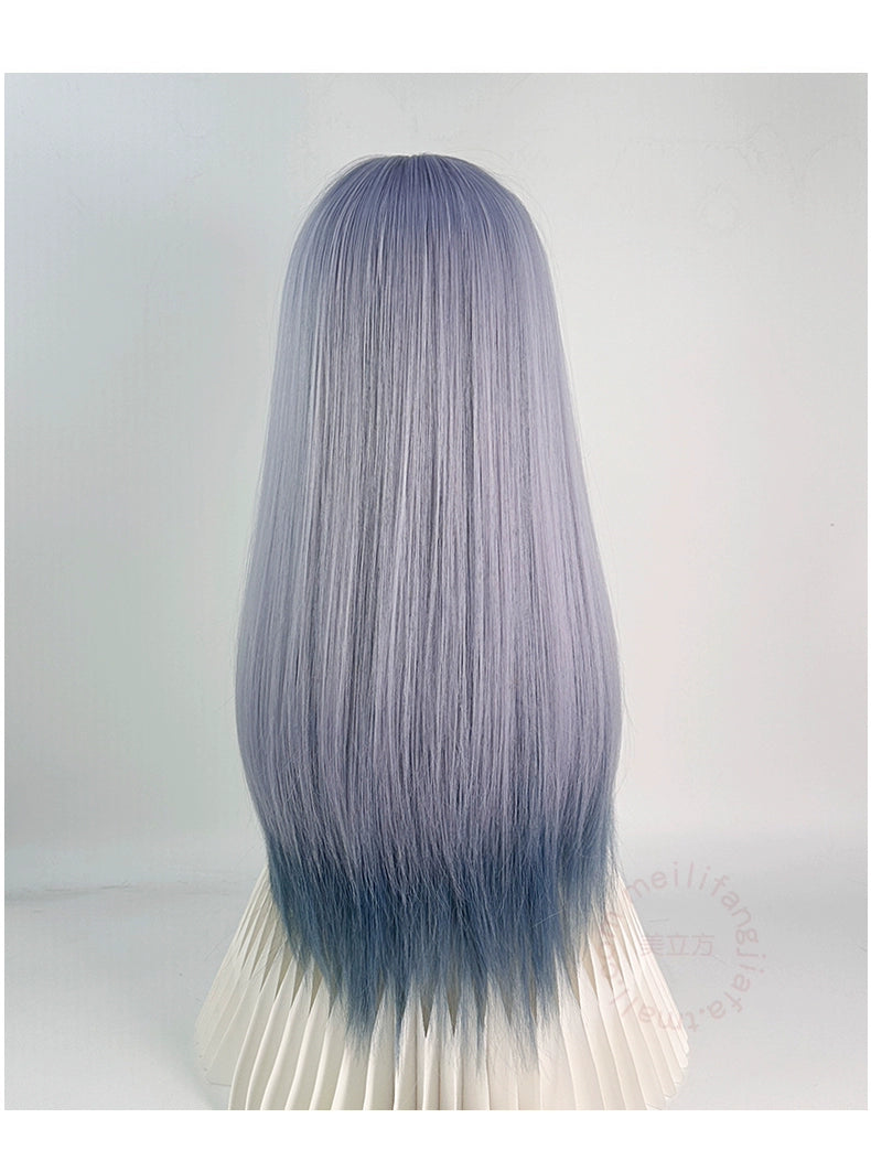 Blue green lolita Yabi highlighted wig AP299