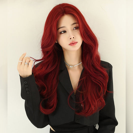 Aquaman Mela Plum Red Lace Wig A40854