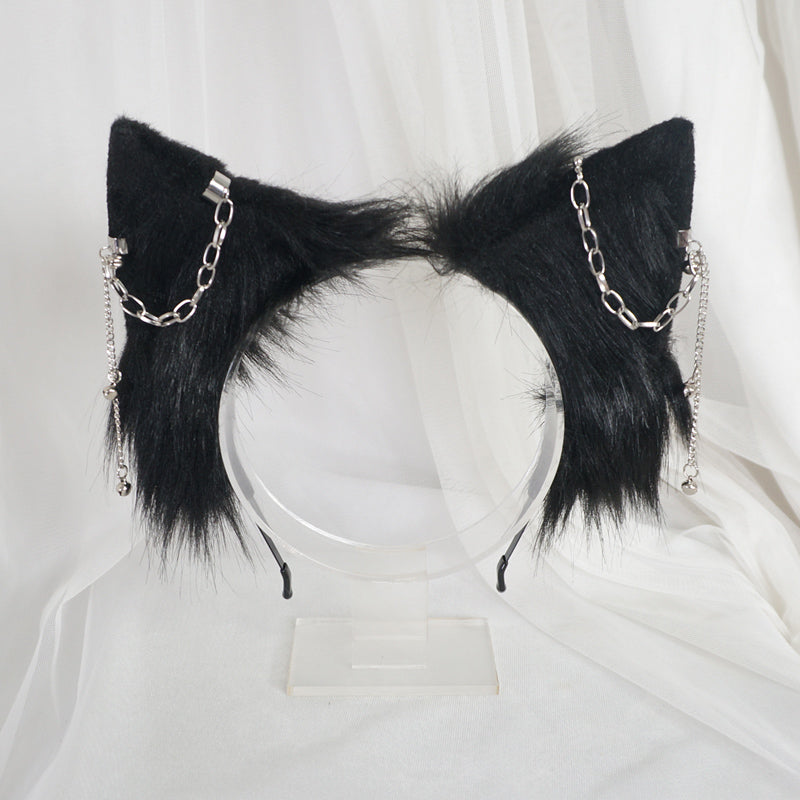 Dark chain animal ear headband original A41271