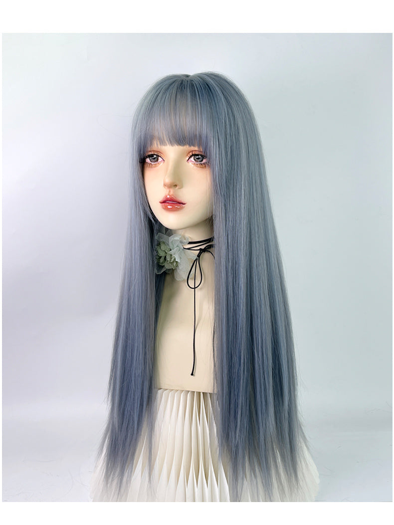 Blue lolita wig A40720