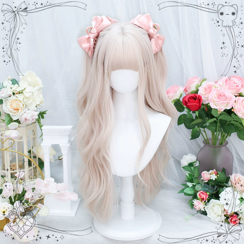 "Soft" pink Lolita long curly hair AP291